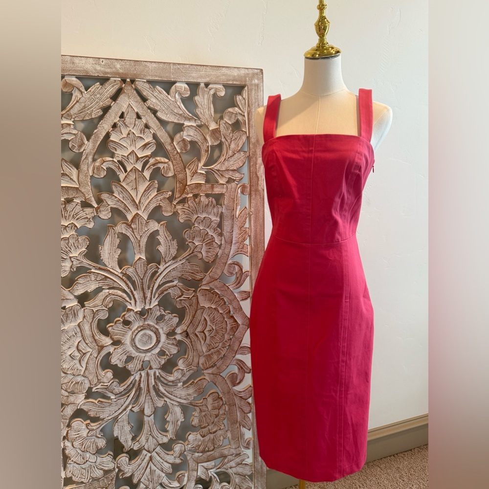 Banana Republic NWT Fitted Coral Dress – Elegant & Chic